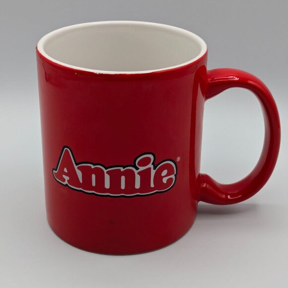 Little Orphan Annie Red Mug by M Ware, Rare - Picture 2 of 11
